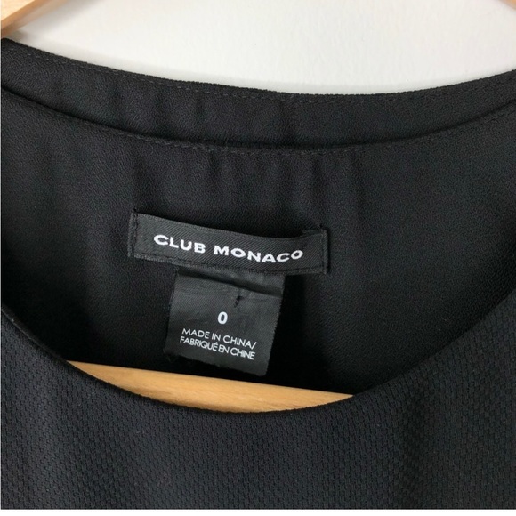 Club Monaco Black Lyndsay Open Back Romper Size 0 - Picture 2 of 4